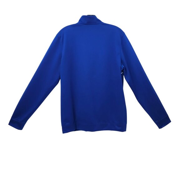 Under Armour Full Zip Track Wind Jacket Womens Size M Knit Warm Up Royal Blue - Picture 2 of 16